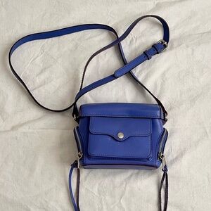 Rebecca Minkoff Craig camera bag periwinkle leather
